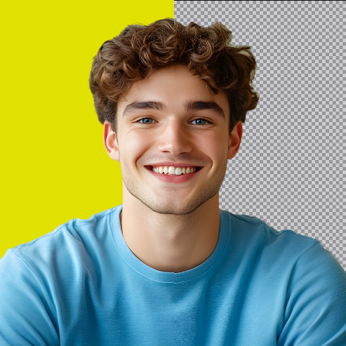 Background removed photo