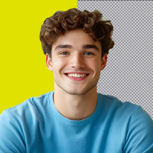 Background removed photo