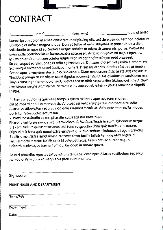Document after auto-straighten and enhance
